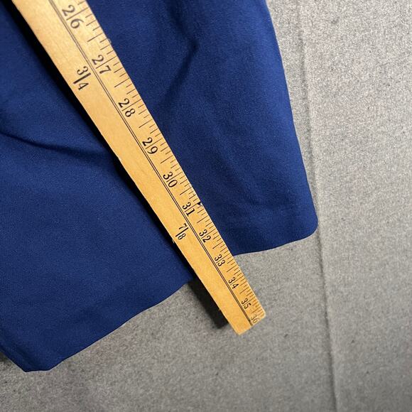 Isaac Mizrahi Live! Stretch Crop Wide Leg with Butto Royal Navy, Petite 14 - Picture 4 of 10